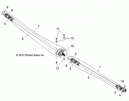 DRIVE TRAIN, FRONT PROP SHAFT - R14WH88A/9EA ALL OPTIONS (49RGRSHAFTPROP14CREW)