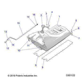 FUEL SYSTEM, FUEL TANK ASM. - S20CED5BSL/BSU (C601122)