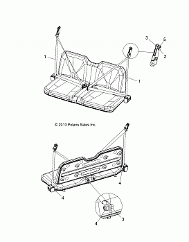 BODY, SEAT BELTS (BUILT 10/10/13 AND AFTER) - R14RH57AA/AC/AR/6EAZ (49RGRSEAT14570)