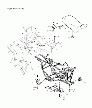 REAR CAB and SEAT - A03CD50FB (4975277527A03)