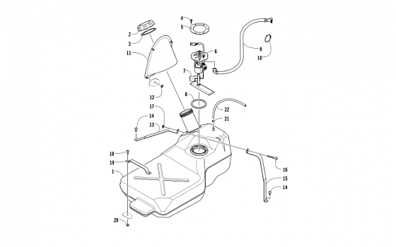 GAS TANK ASSEMBLY