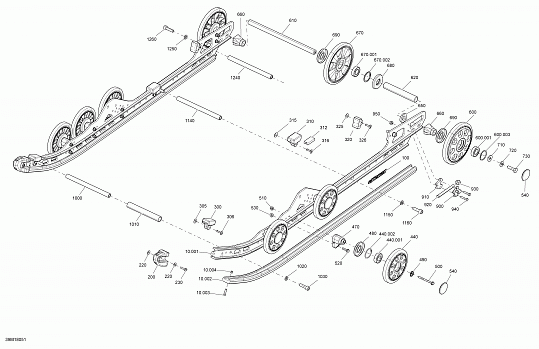 Rear Suspension Grand Touring - Package LE, SE - Inferior