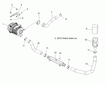 ENGINE, AIR INTAKE DUCTING - R14TH90FX (49RGRAIRINTAKEDCTG11900D)