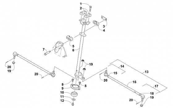 STEERING ASSEMBLY (VIN: 250001 and Up)