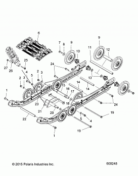 SUSPENSION, REAR and TRACK - S17DCL8PSA/PEL (600248)