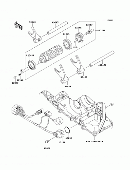 Gear Change Drum/Shift Fork(s)