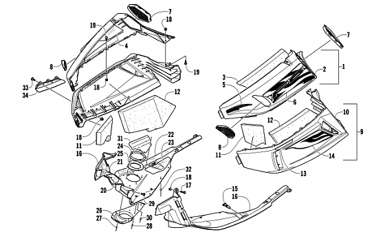 SKID PLATE AND SIDE PANEL ASSEMBLY