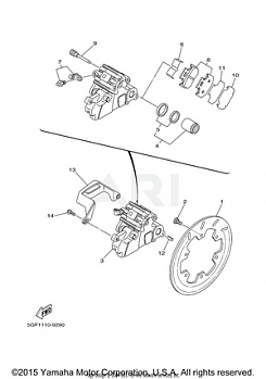 REAR BRAKE CALIPER