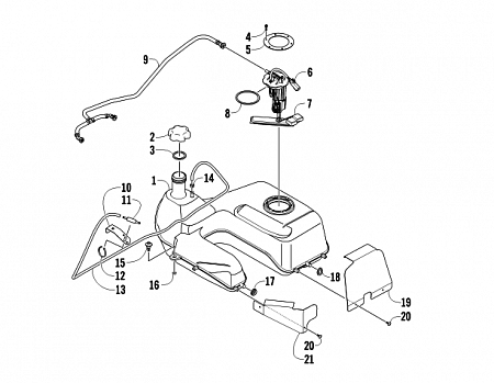 GAS TANK ASSEMBLY