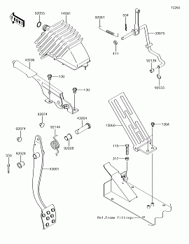 Brake Pedal/Throttle Lever