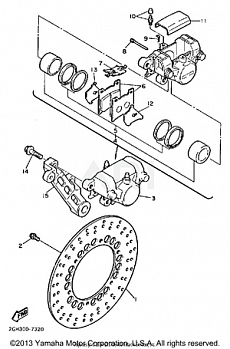 REAR BRAKE CALIPER