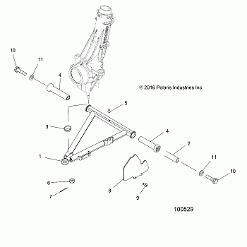 SUSPENSION, A-ARM and STRUT MOUNTING - A19DBA50A5 (100529)