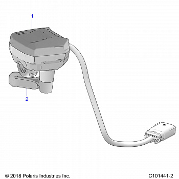 STEERING, CONTROLS, THROTTLE ASM. - A20SGE95AK (C101441-2)