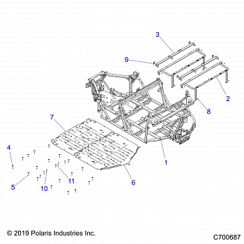 CHASSIS, MAIN FRAME - R20T6U99AM/AS/BM/BS (C700687)