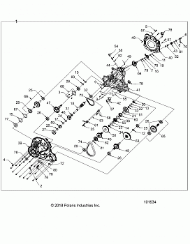 DRIVE TRAIN, MAIN GEARCASE - A20SGE95AK (101534)