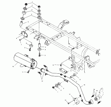 EXHAUST SYSTEM - A02CH42AA (4968536853A10)