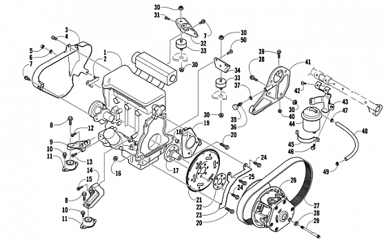 ENGINE AND RELATED PARTS