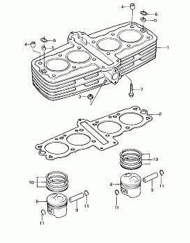 CYLINDER PISTONS (&#39;80-&#39;81 A1/A2)