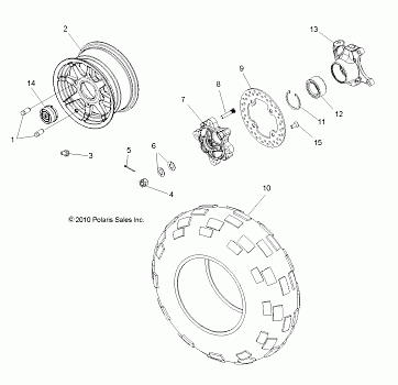 WHEELS, FRONT - Z14JT87AD/9EAO/9EAOL/9EAL (49RGRWHEELFRT11RZR875)