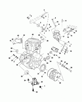 ENGINE MOUNTING - A01BA50AA (4963716371A011)