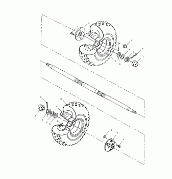 REAR WHEEL - A01BA50AA (4963716371C002)