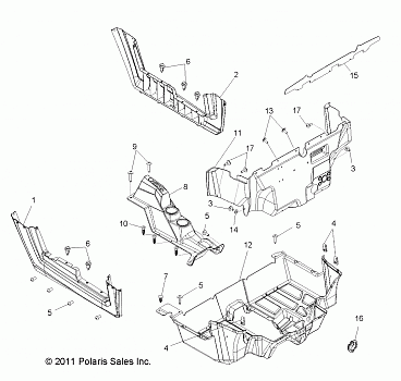 BODY, FLOOR and ROCKER PANELS - Z14VH57AD/6EAI/6EAW (49RGRFLOOR12RZR600)