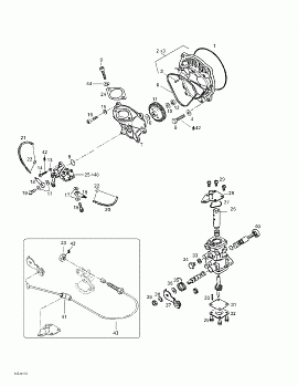 Oil Injection System, Oil Pump, Rotary Valve