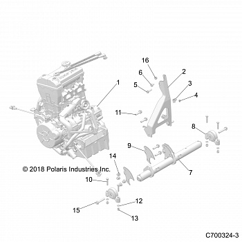 ENGINE, MOUNTING - Z20NAE92KL (C700324-3)