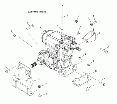 TRANSMISSION MOUNTING - R06RD50AB/AC (4999203249920324B05)