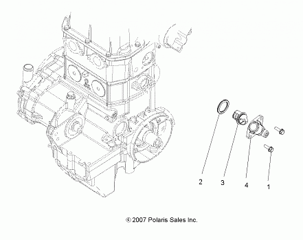 ENGINE, COOLING SYSTEM THERMOSTAT - A08DN76FC (49ATVMANIFOLD08SPTRG800)