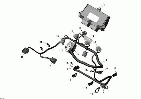 Engine Harness And Electronic Module _10R1552