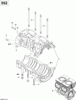 Crankcase WT 550F