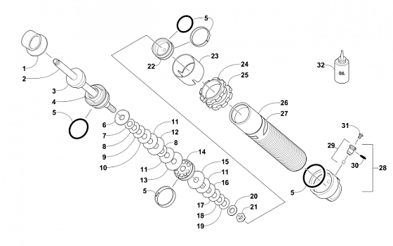 FRONT SUSPENSION SHOCK ABSORBER