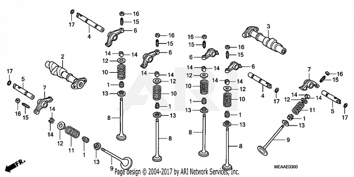 CAMSHAFT + VALVE