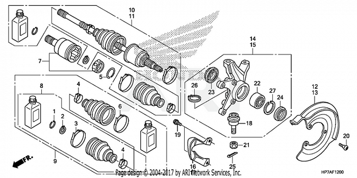 FRONT KNUCKLE@DRIVESHAFT