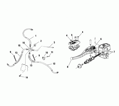 CONTROLS - MASTER CYLINDER/BRAKE LINE - A01BG50AA (4963766376B011)