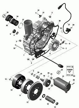 Engine - Magneto And Electric Starter