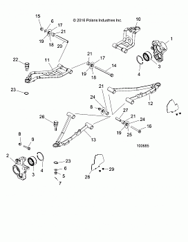 SUSPENSION, FRONT - A18DAE57B2 (100685)