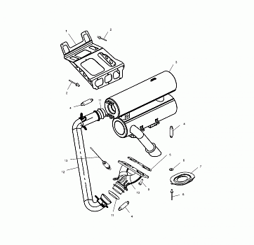 EXHAUST SYSTEM - S03NT7DS (4978137813C07)