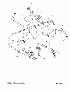 ENGINE, COOLING SYSTEM - S19EKB6PSL (600358)