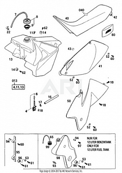 Tank, Seat, Cover
