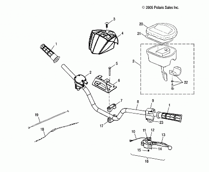 HANDLEBAR - A06PB20AA/AB/AC/LE (4999202449920244B14)