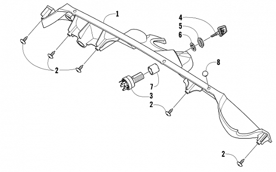 CONSOLE AND SWITCH ASSEMBLY