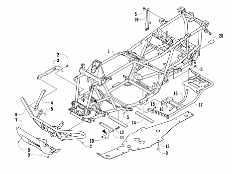 FRAME AND RELATED PARTS