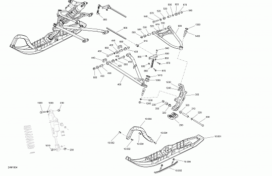 Front Suspension And Ski MXZ - 600R ETEC - Package X