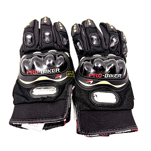 Перчатки мотоциклетные черные Pro-Biker , размер L MCS-01C_BLACK_L