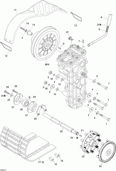 Drive Axle, Track And Belt Guard 600 SUV