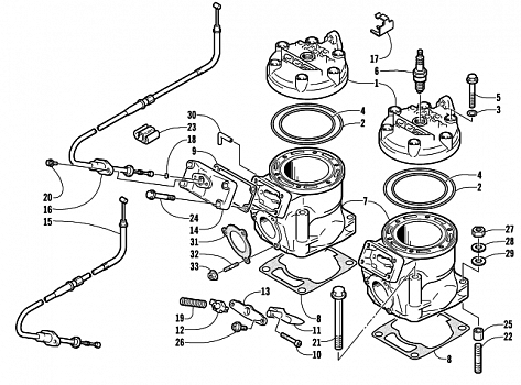 CYLINDER AND HEAD ASSEMBLY