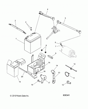 ELECTRICAL, BATTERY BOX  ASM. - S18CFF5BSL/BEL (600341)