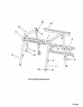 CHASSIS, CAB FRAME - R17RMH57A4 (701349)